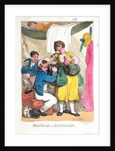 Rigging out a smuggler by Thomas Rowlandson