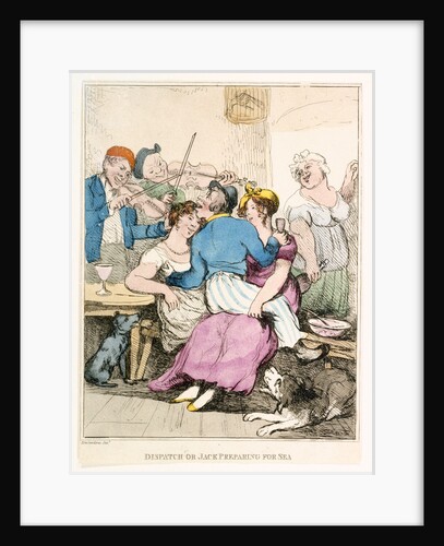 Dispatch or Jack preparing for sea by Thomas Rowlandson