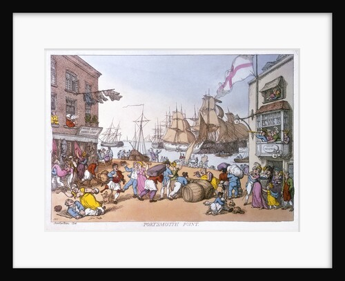 Portsmouth point by Thomas Rowlandson