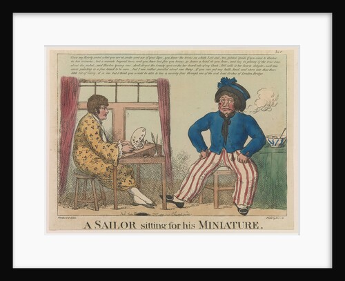A sailor sitting for his miniature by George M. Woodward