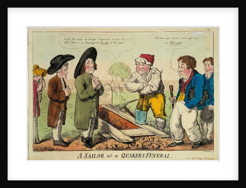 A sailor at a Quakers funeral by George M. Woodward