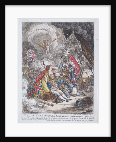 The Death of Admiral Lord Nelson - in the moment of Victory by James Gillray