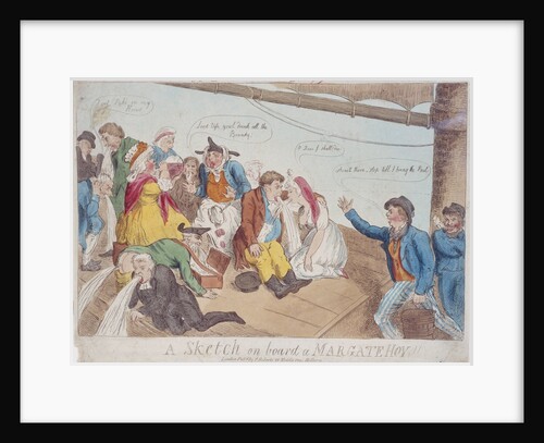 A sketch on board a Margate Hoy by P. Roberts