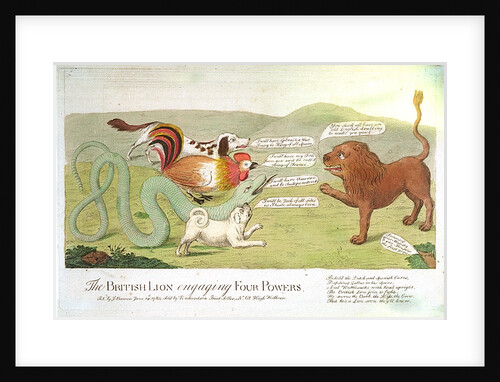 The British Lion engaging Four Powers by J. Barrow