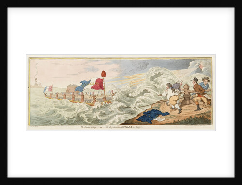 The Storm rising; - or - the Republican Flotilla in danger by James Gillray