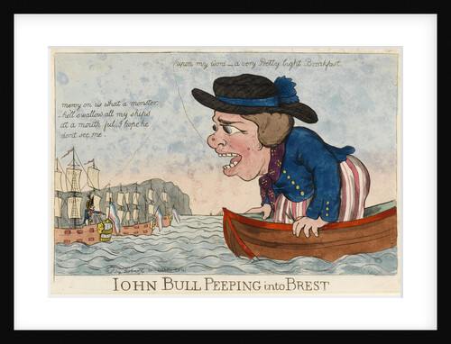 John Bull Peeping into Brest by George Woodward