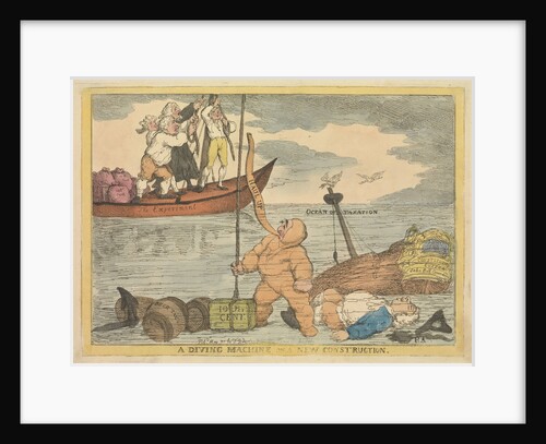 A Diving Machine on a New Construction by Thomas Rowlandson