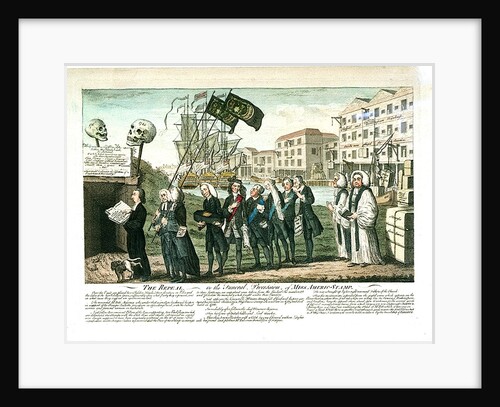 The Repeal - or the Funeral Procession of Miss Americ-Stamp by Unknown
