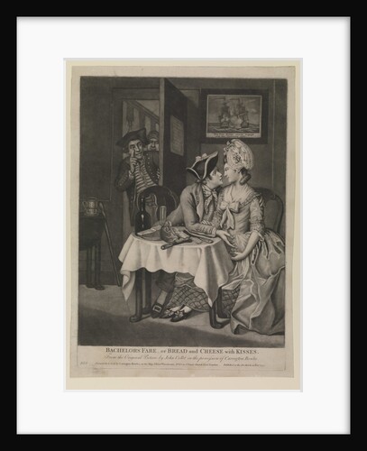 Bachelors Fare - or Bread and Cheese with Kisses (caricature) by John Collet