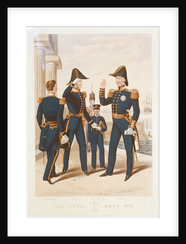 The Royal Navy. No 2. Commander. Captain. Midshipman. Admiral. by Ackermann & Co