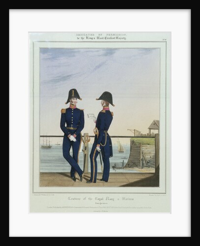 Costume of the Royal Navy & Marines: surgeons in uniform by L. Mansion