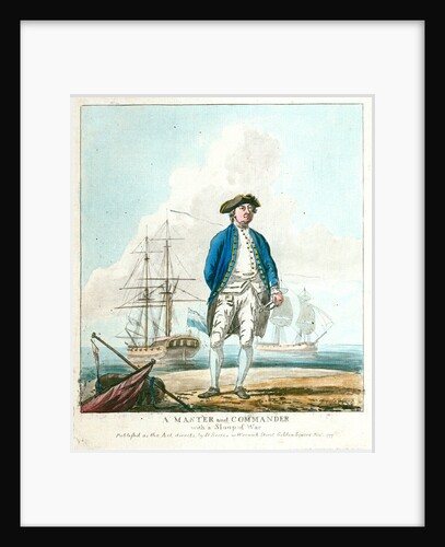 A master and commander with a sloop of war by D. Serres
