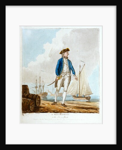 A midshipman with a long boat by D. Serres