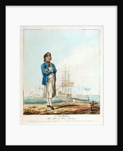 A seaman with a man-of-war's barge by D. Serres