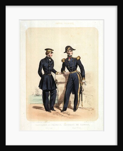 Empire Francais; Capitaire de Fregate (Petit Tenue), Capitaine de Vaisseau (Grande Tenue) (uniform) by de Villain
