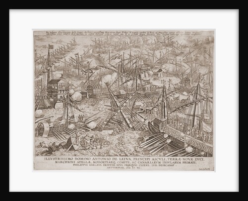 The Battle of Lepanto, 1571 by Adrian Collaert