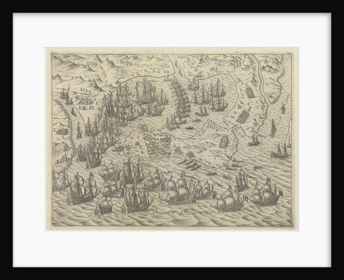 Plan illustrating the English capture of Cadiz on 21 June 1596 by unknown