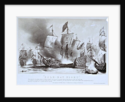 The burning of HMS 'Royal James' at the Battle of Solebay, 28 May 1672 by William Parrott