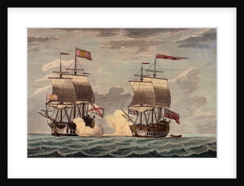 Commodore Anson in the Centurion with a crew of 227 by Swaine