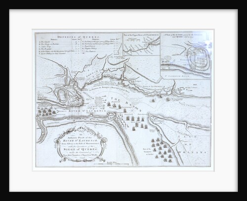 An Authentic Plan of the River St Laurence by unknown