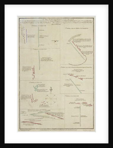 Ushant, 27 July 1778 by Robert Sayer & John Bennett