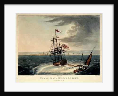 View of 'Acre' & HMS 'Le Tigre' by F.B. Spilsbury