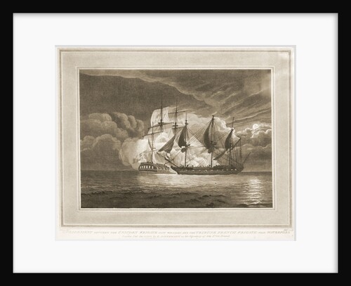 Engagement between the frigate 'Unicorn' and the French frigate 'Tribune' near Waterford by Atkins
