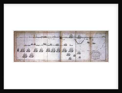 Lord Nelson's attack on the Danish Line and City of Copenhagen, 2 April 1801 by William Bligh