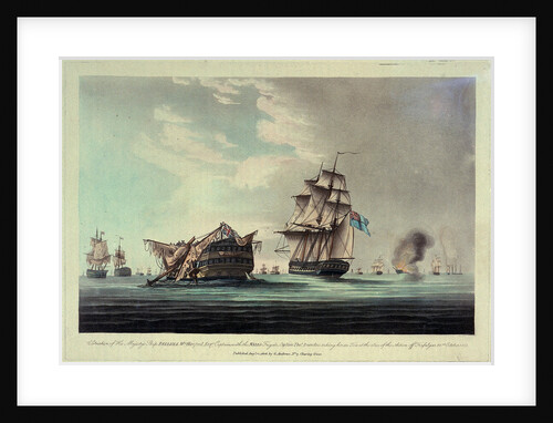 HMS 'Bellisle' at the Battle of Trafalgar, 21 October 1805 by G. Andrews