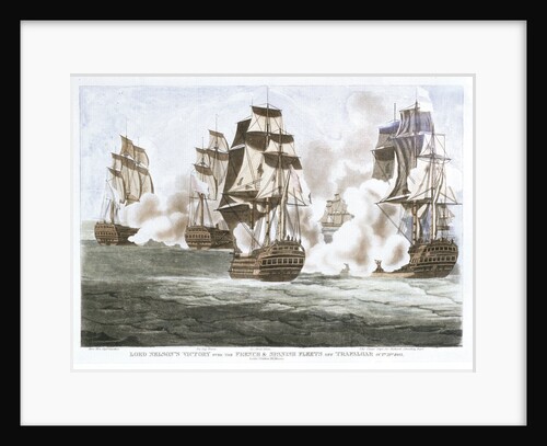 Lord Nelson's Victory over the French & Spanish fleets off Trafalgar, 21 October 1805 by John Fairburn
