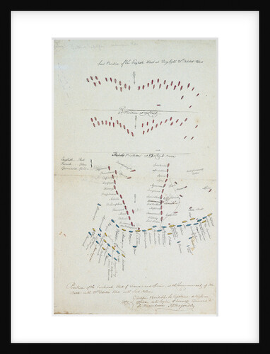 Position of the combined fleets of France and Spain by unknown