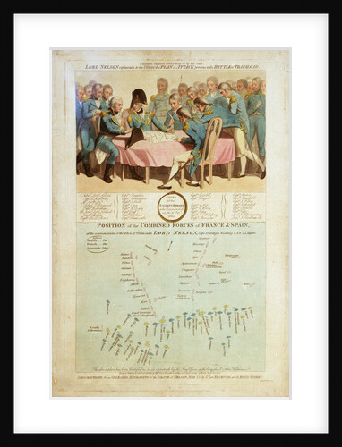 Lord Nelson explaining to the Officers the Plan of Attack previous to the Battle of Trafalgar by William Marshall Craig