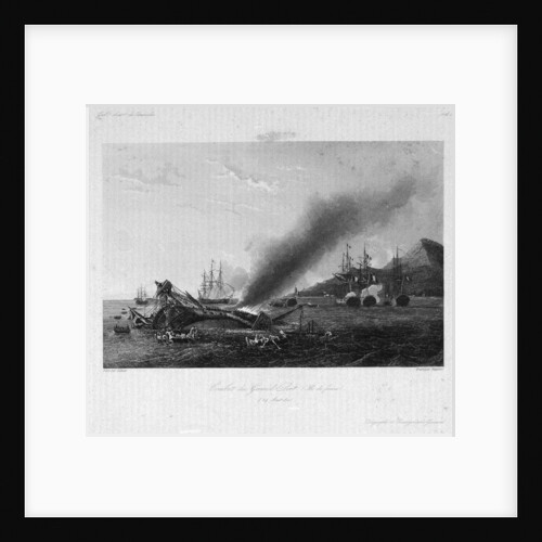 Combat du Grand Port, Ile de France, 24 August 1810. Galrie Histque de Versailles by Chavane