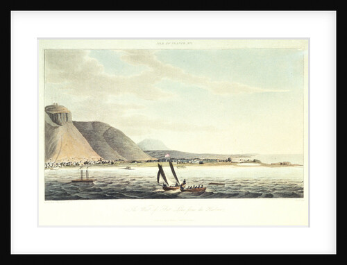 Isle of France No.7: the west of Port Louis from the harbour by R. Temple