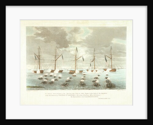 'The Gallant Attack & Capture of the American Gun Boats in Lake Borgne by the Boats of the Squadron under the Command of Captain N Lockyer by T.M. Williams
