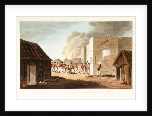 No. 8 'The storming of a storehouse near Rusal Khyma, 13 November 1809' by R. Temple