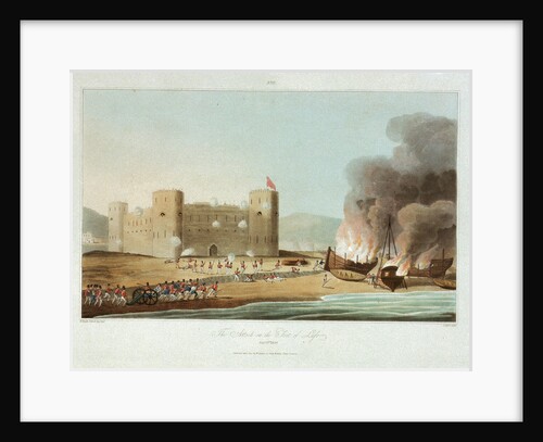 No. 12 'The attack on the fort of Luft, 27 November 1809' by R. Temple
