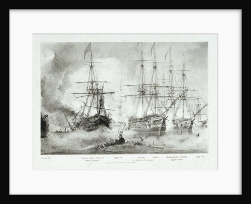 'Asia' and other vessels at the Battle of Navarino, 20 October 1827 by George Philip Reineagle