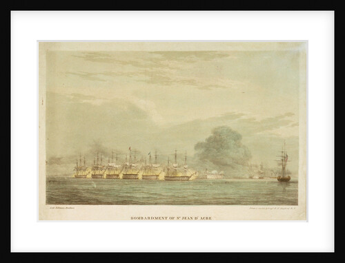 Bombardment of St. Jean d'Acre 3 November 1840 by R.F. Stopford