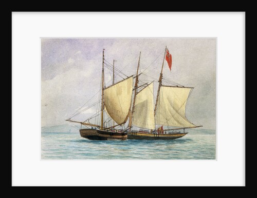 'Captain H Wolman with HM 80th Foot capturing the Notorious Pirate Schooner Hanna Mercury Isld Oct 26th 1843'. by unknown