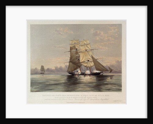 Capture of the slave brig 'Borboleta' by Day & Haghe