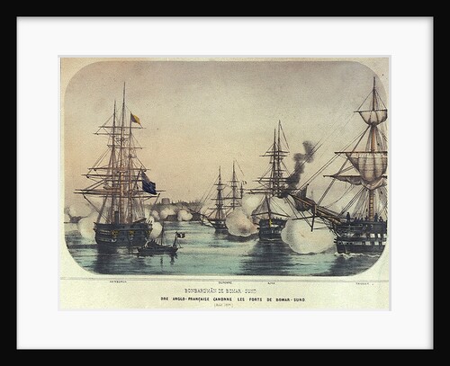 Bombardment of Bomarsund by the Anglo-French fleet, August 1854 by unknown