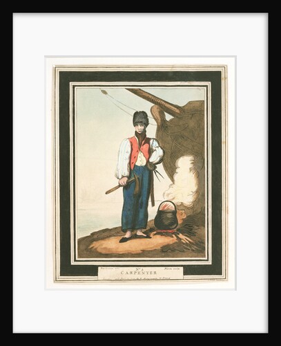 Carpenter: no. 3 in series by Thomas Rowlandson