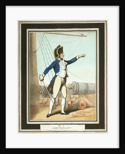 'Lieutenant': no. 7 in series by Thomas Rowlandson