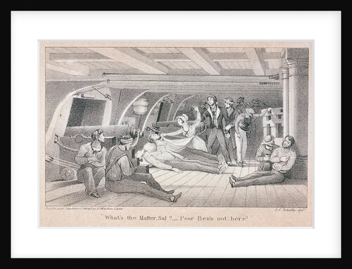 Dead sailor being identified by a woman by John Christian Schetky