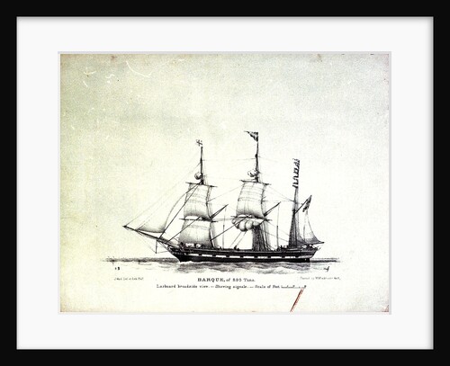 A barque of 295 tons by John Ward
