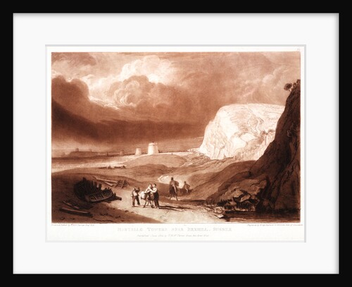 Martello towers near Bexhill, Sussex by Joseph Mallord William Turner