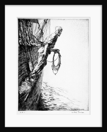 The Leadsman [heaving the lead line] by Arthur John Trevor Briscoe