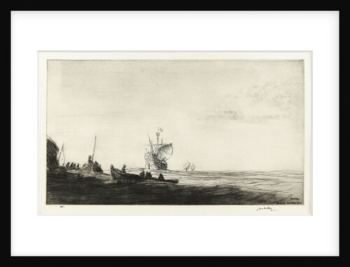 Columbus leaving Palos Hoelva, 1492 by James McBey