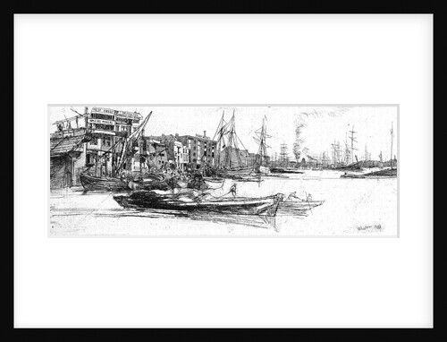 Thames warehouses by James Abbott McNeill Whistler
